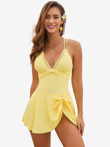 Magicshe Swimsuit in Yellow: front