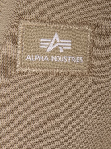 ALPHA INDUSTRIES Sweatshirt 'X-Fit' i beige