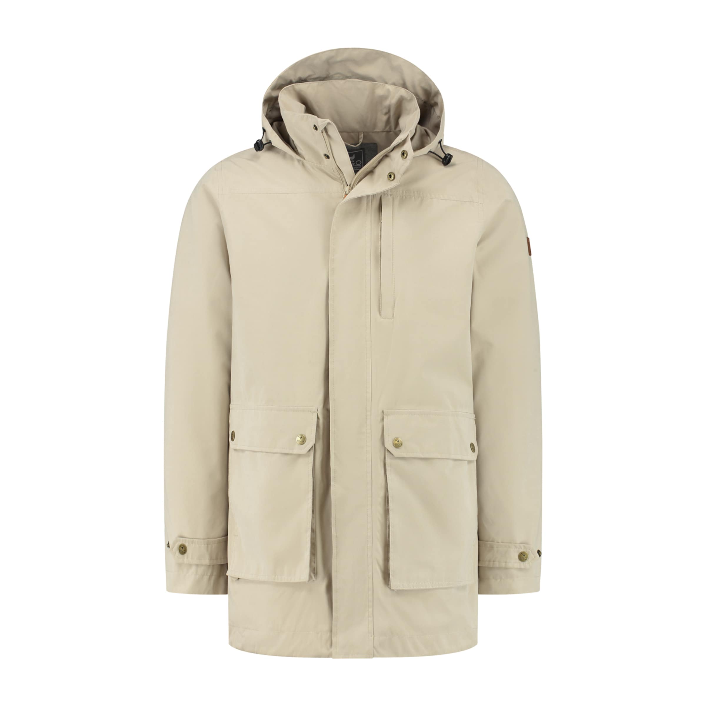 MGO Tussenparka in Beige: voorkant