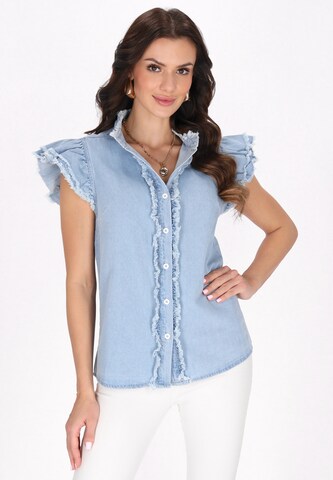 faina Blouse 'Fashion Look' in Blue: front