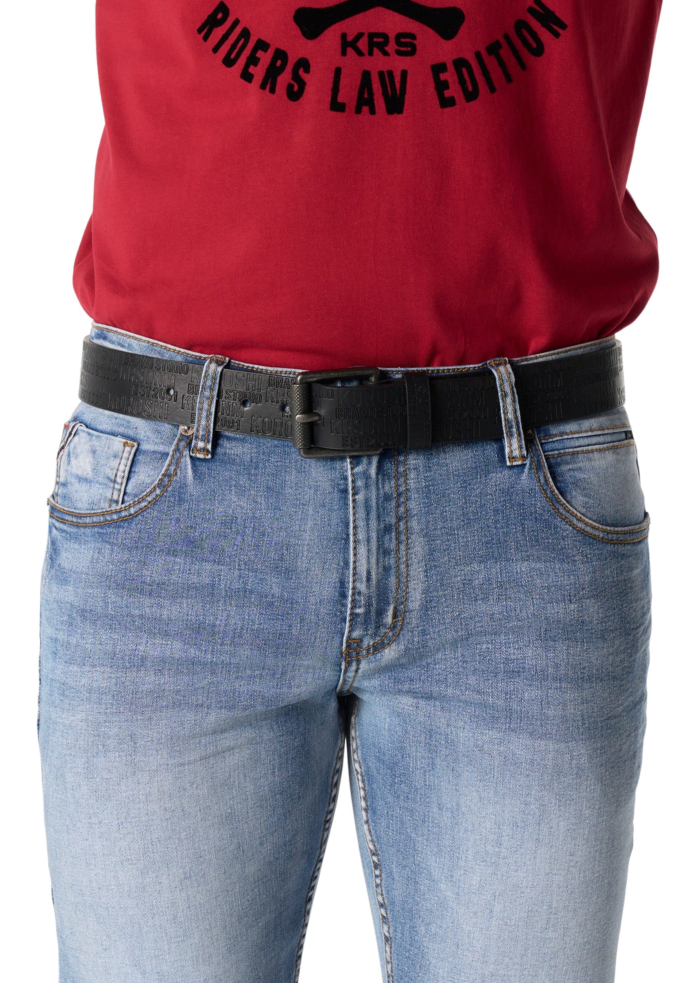 KOROSHI Vyö värissä musta