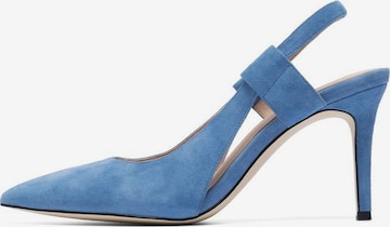 Bianco Slingback Pumps 'BIACHIC ' in Blue: front