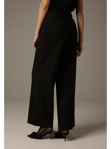 MORE & MORE Wide leg Pleated Pants in Black