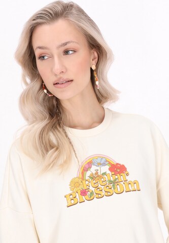 Sweat-shirt 'Boho' IZIA en beige