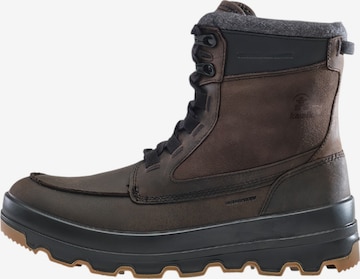 Bottes à lacets Kamik en marron : devant