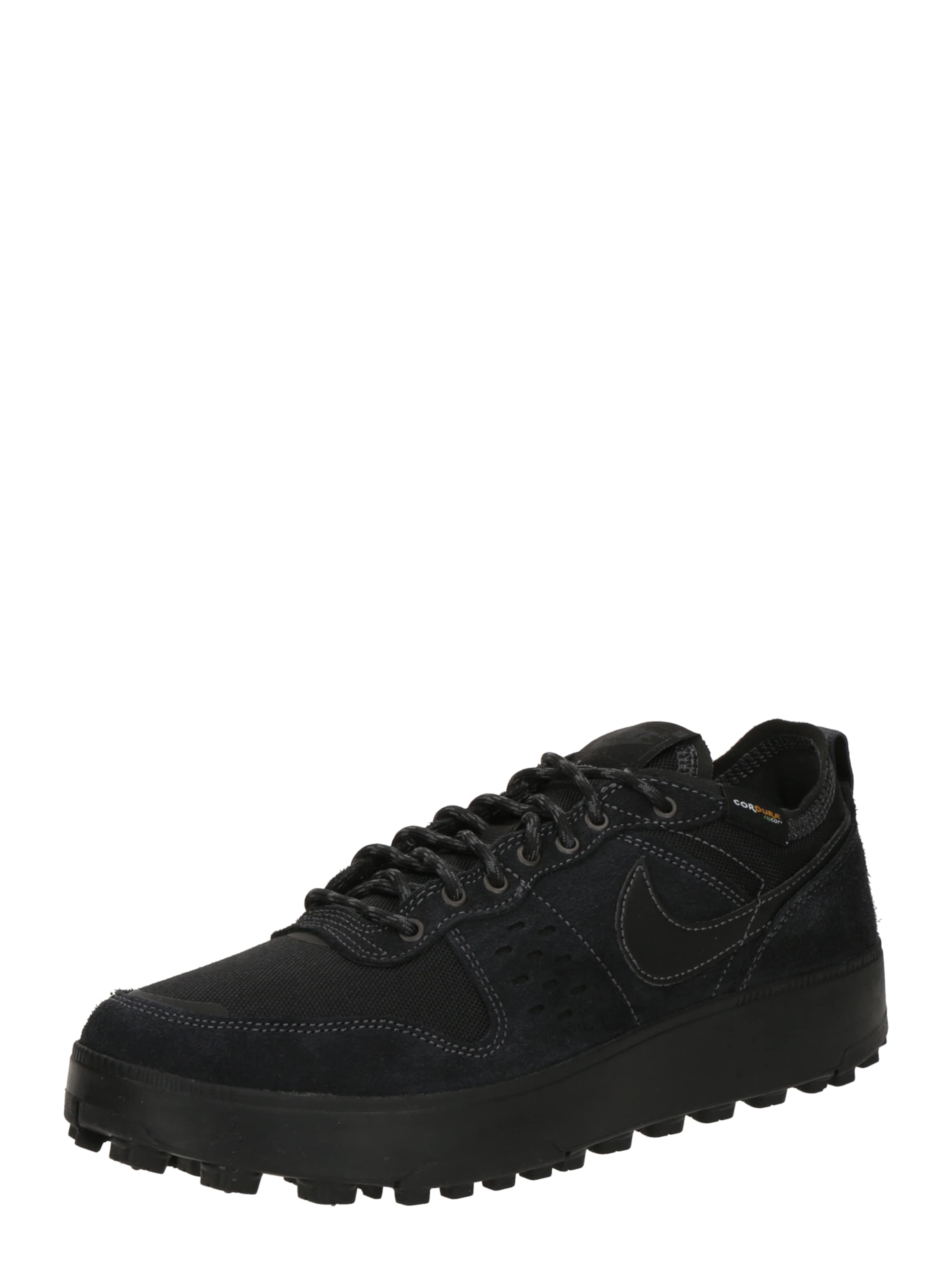 Sneaker low 'C1TY Premium' de la Nike Sportswear pe negru: față