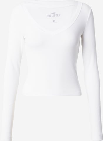 HOLLISTER Majica | bela barva: sprednja stran