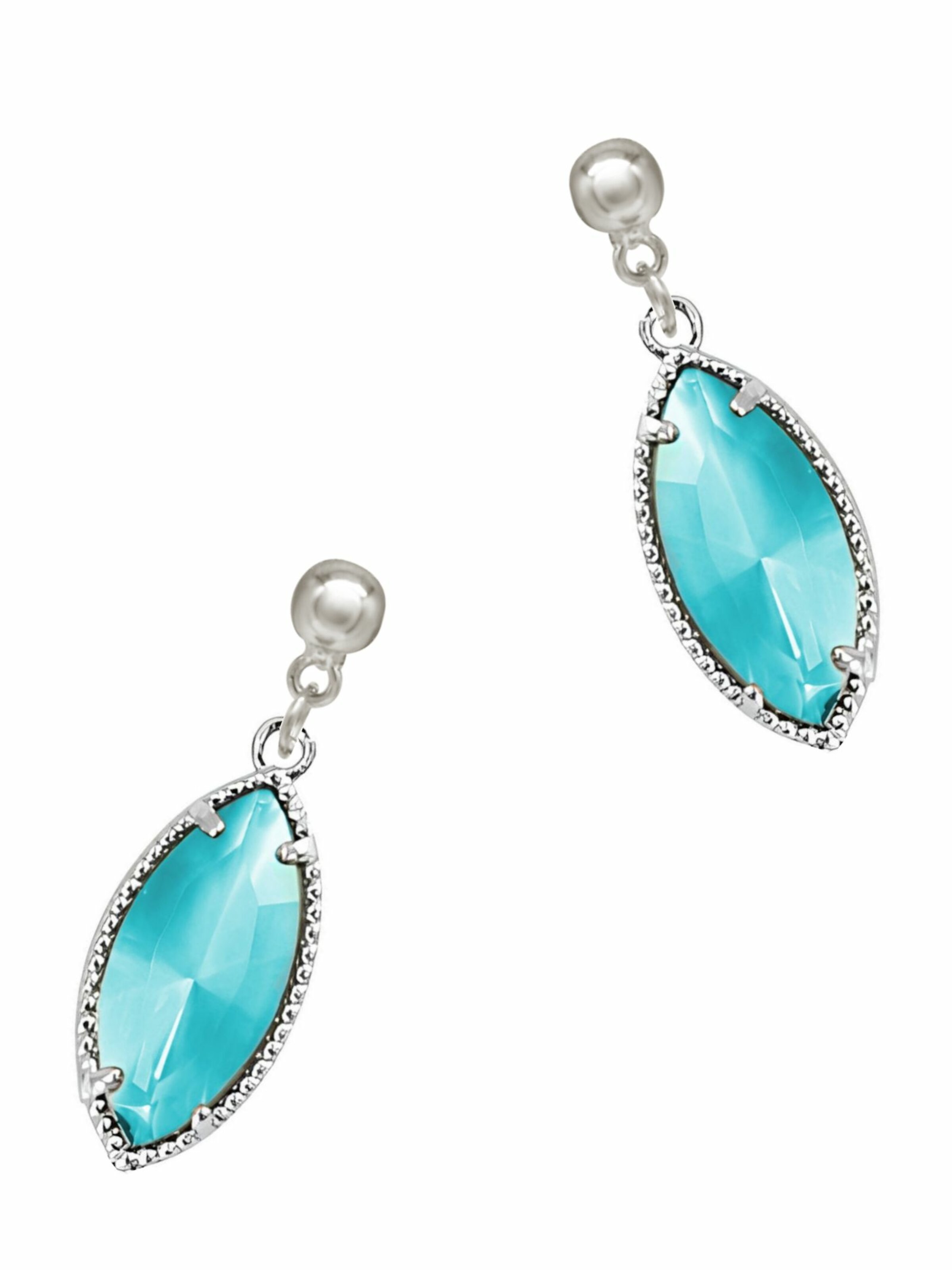 Gemshine Earrings 'BLUE DROPS' in Silver