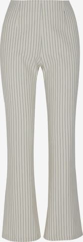 NOCTURNE Flared Trousers in Beige: front