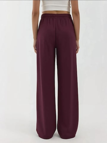 Hiccup Wide Leg Jogginghose in Rot