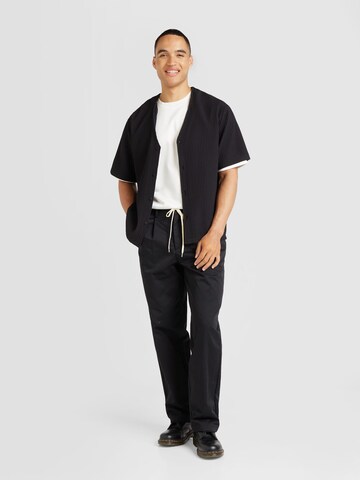 TOPMAN - Pierna ancha Pantalón en negro