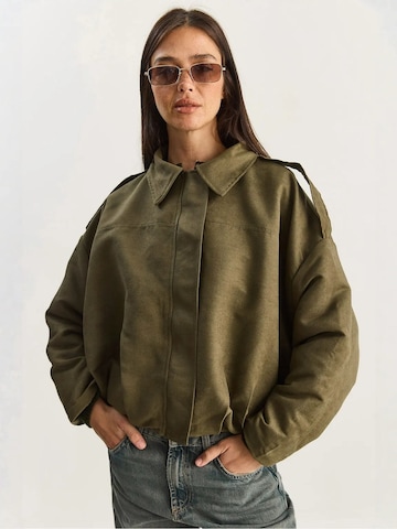 Bianco Lucci Tussenjas in Groen: voorkant