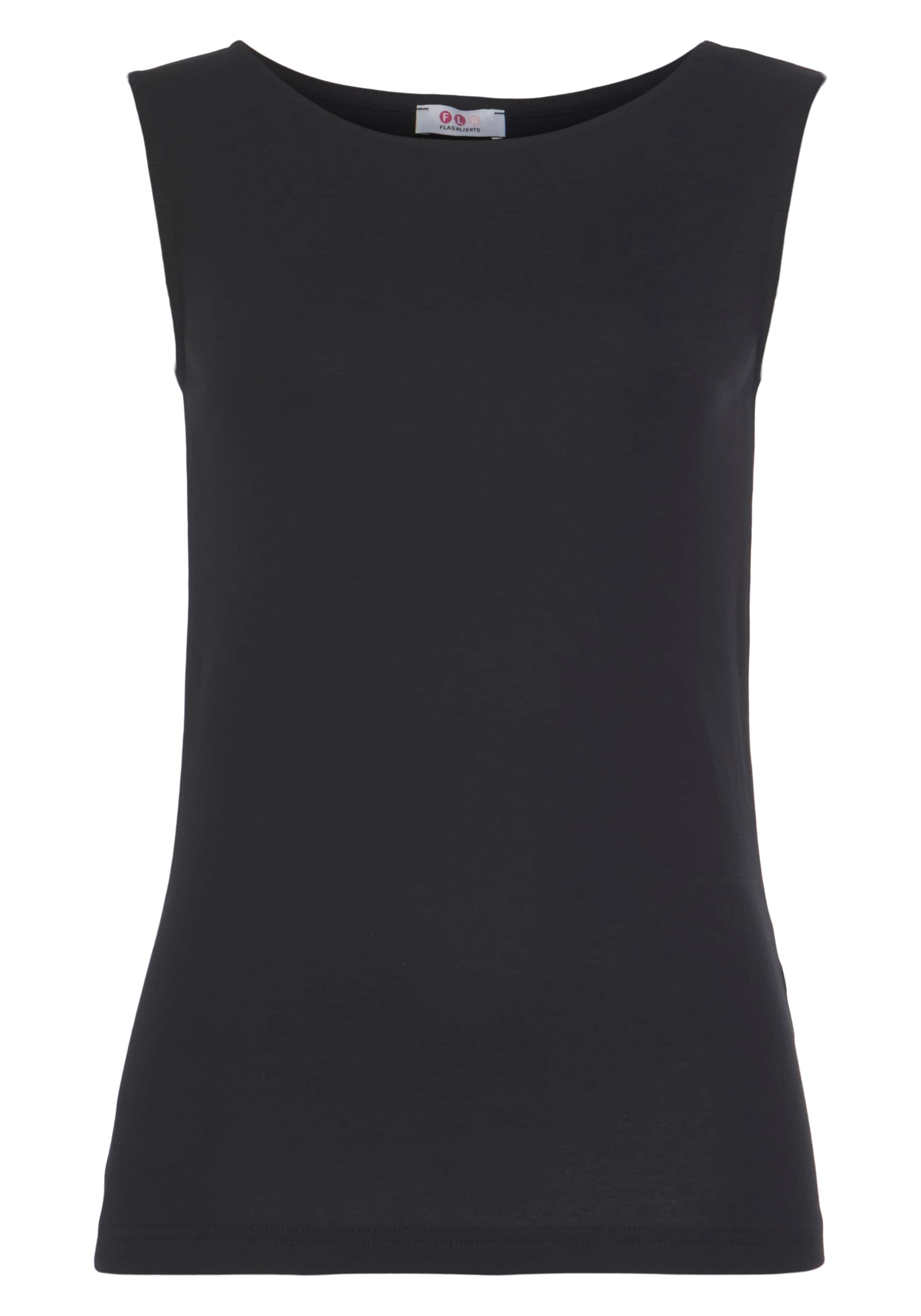 FLASHLIGHTS Top in Black: front
