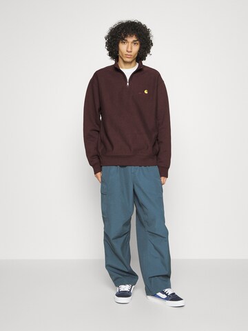 Coupe regular Sweat-shirt 'American Script' Carhartt WIP en marron
