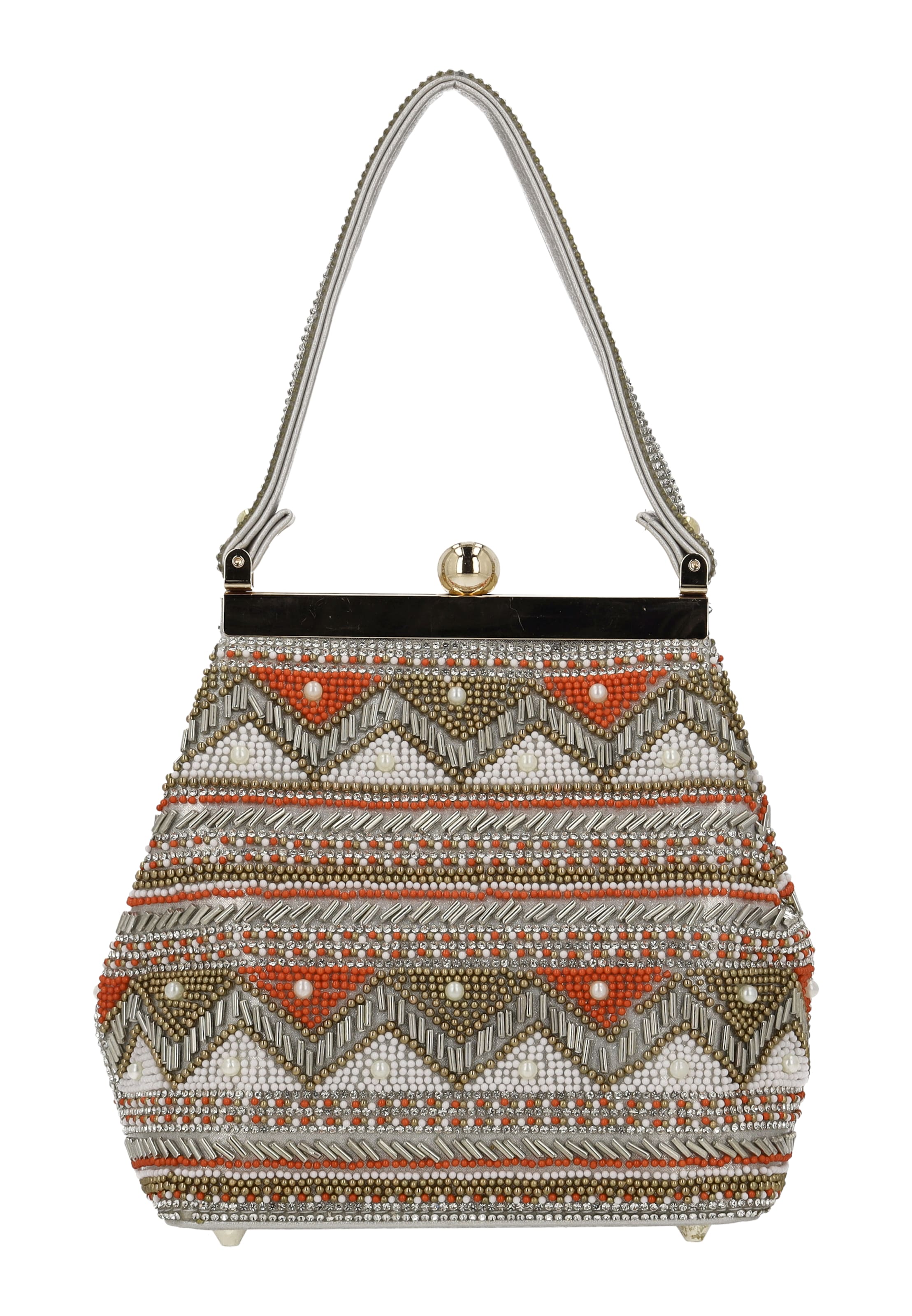 IZIA - Bolso de mano en oro: frente