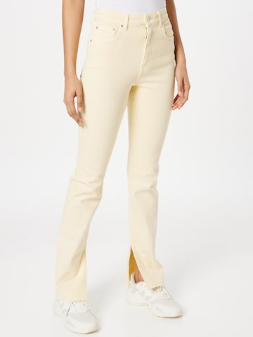 Gina Tricot Jeans in Yellow: front