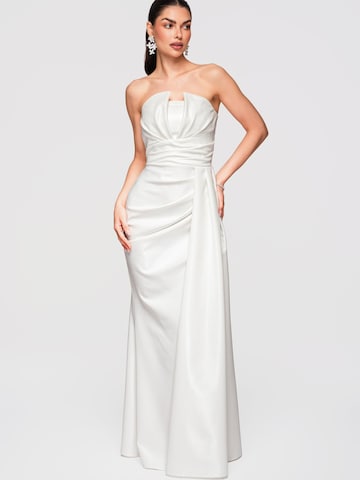 Robe de soirée Ombre en blanc : devant