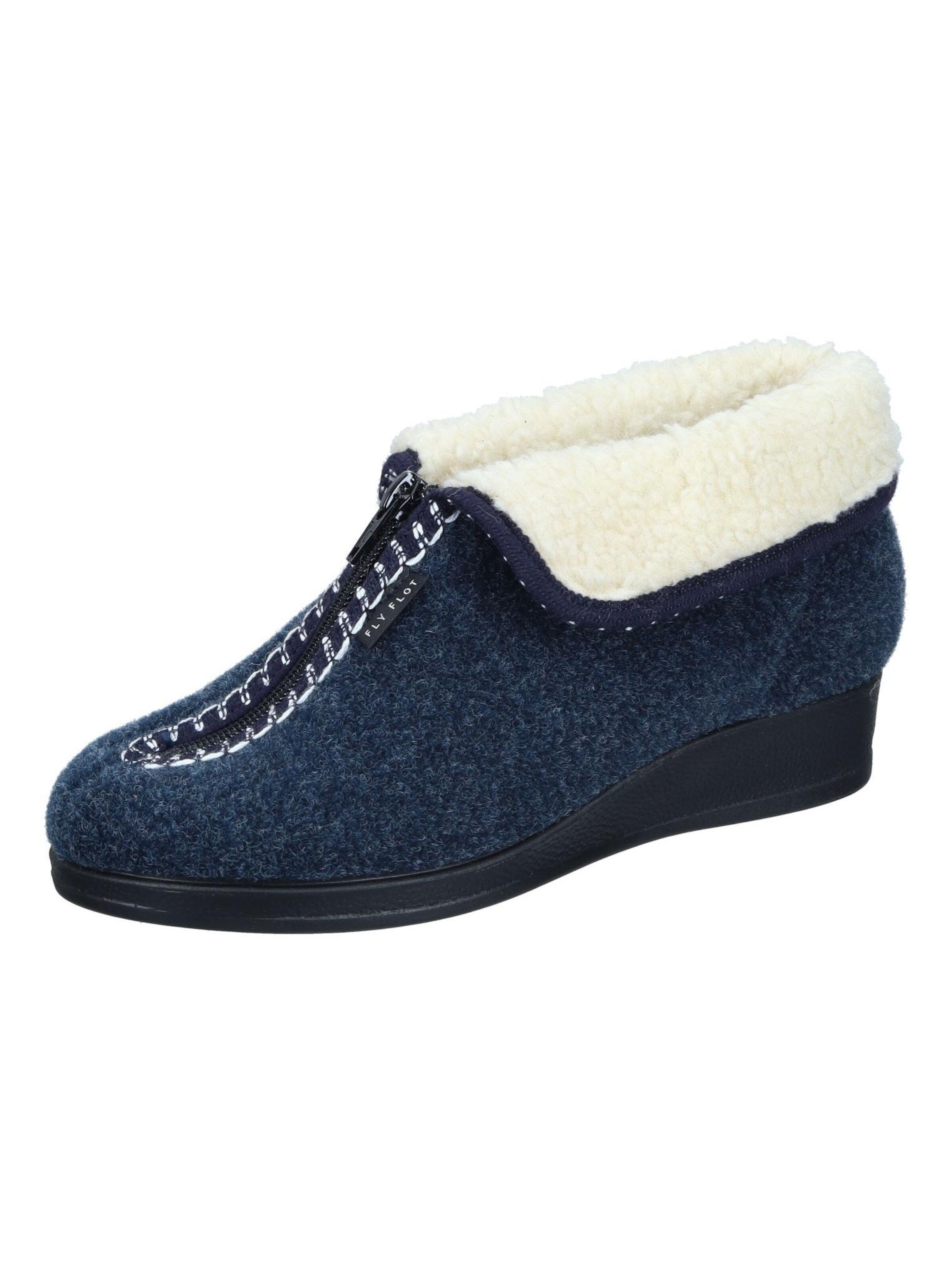 FLY FLOT Slippers in Blue: front