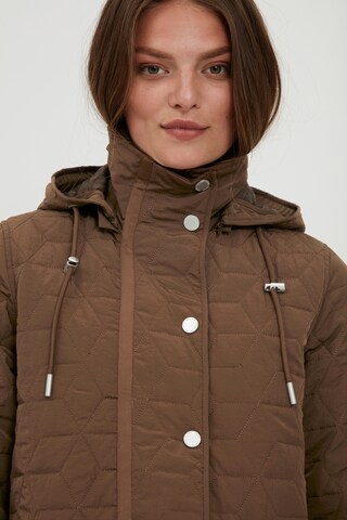 Fransa Between-Seasons Coat 'FRBAWARM' in Brown