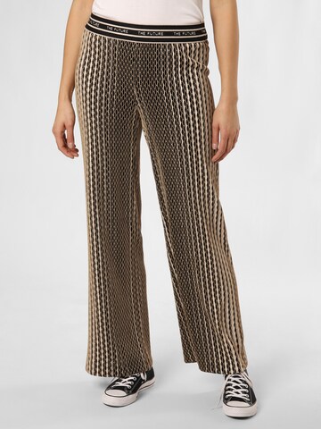 Cambio Loose fit Pleat-Front Pants in Gold: front