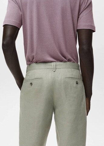 MANGO MAN Slimfit Shorts 'Carp' in Grün