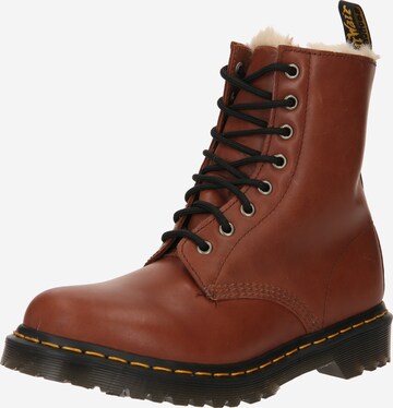 Stivaletto stringato 'Serena' di Dr. Martens in marrone: frontale