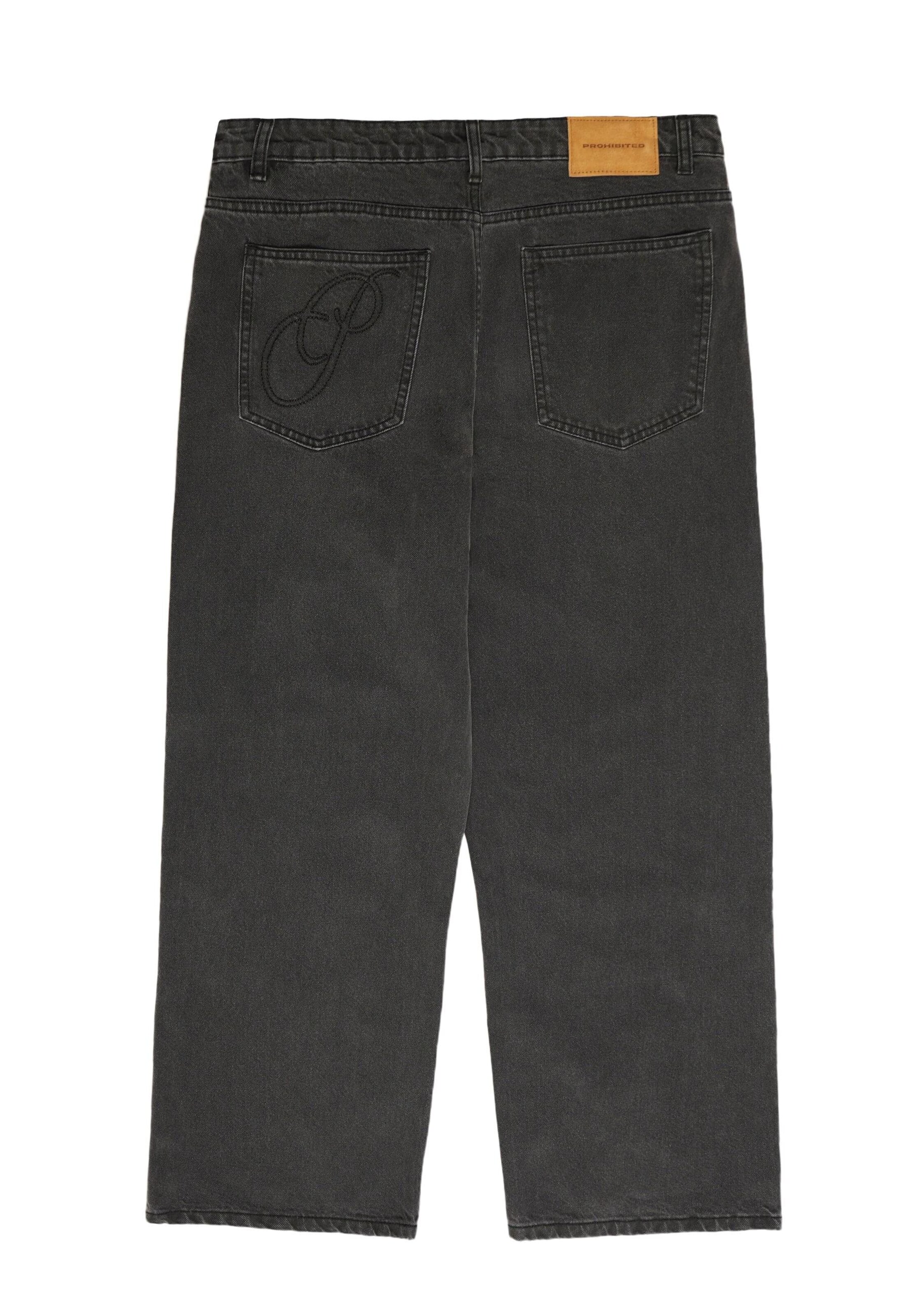 Prohibited Wide Leg Jeans 'Haven' in Grau