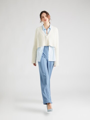 VERO MODA Wide leg Pleat-front trousers 'BECKY' in Blue
