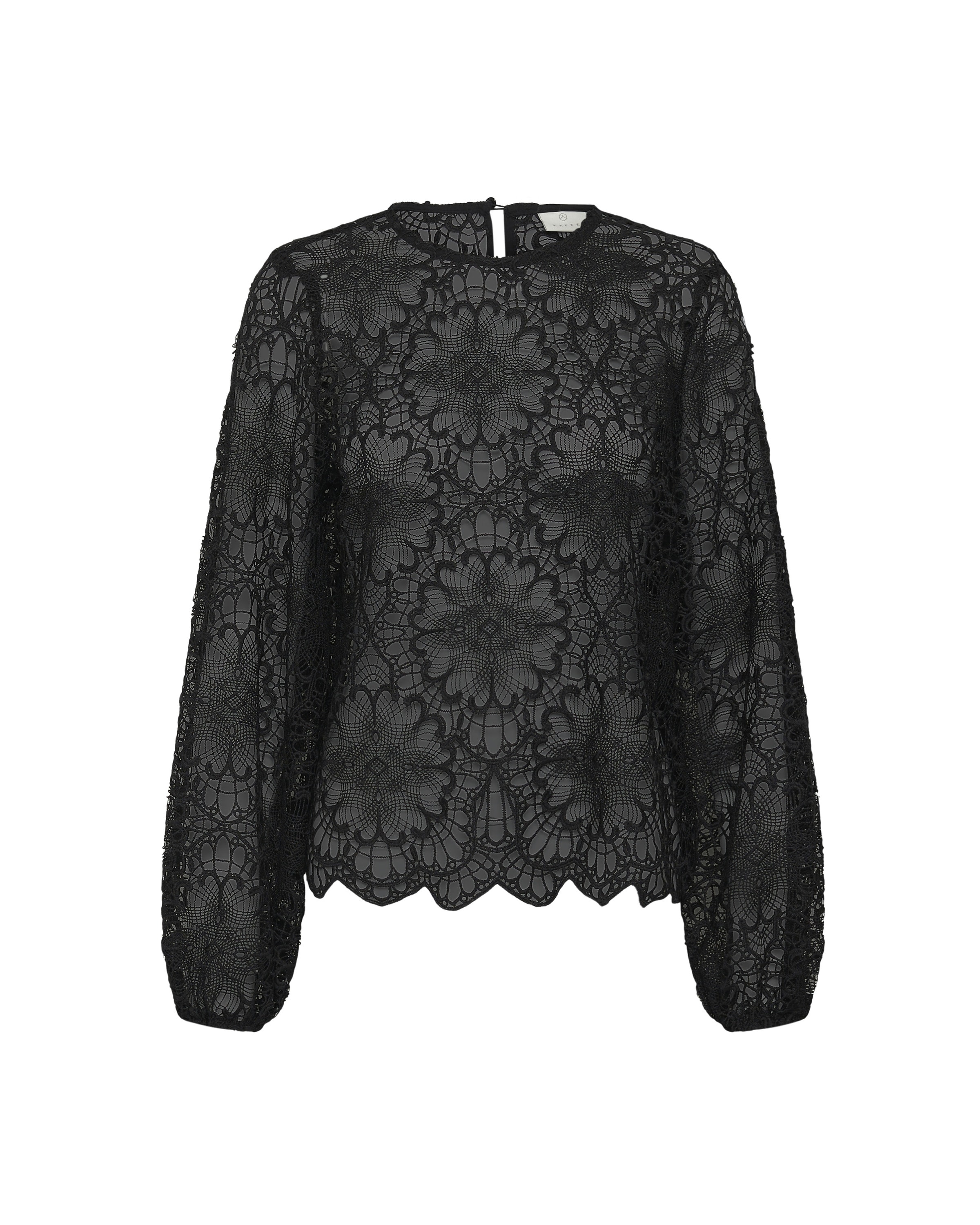 Kaffe Blouse in Zwart: voorkant