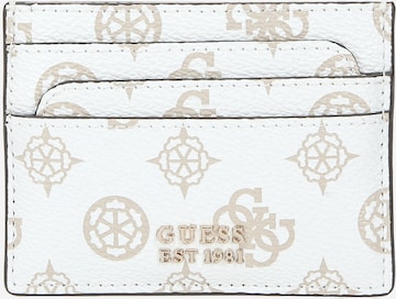 Astuccio 'LAUREL' di GUESS in bianco: frontale