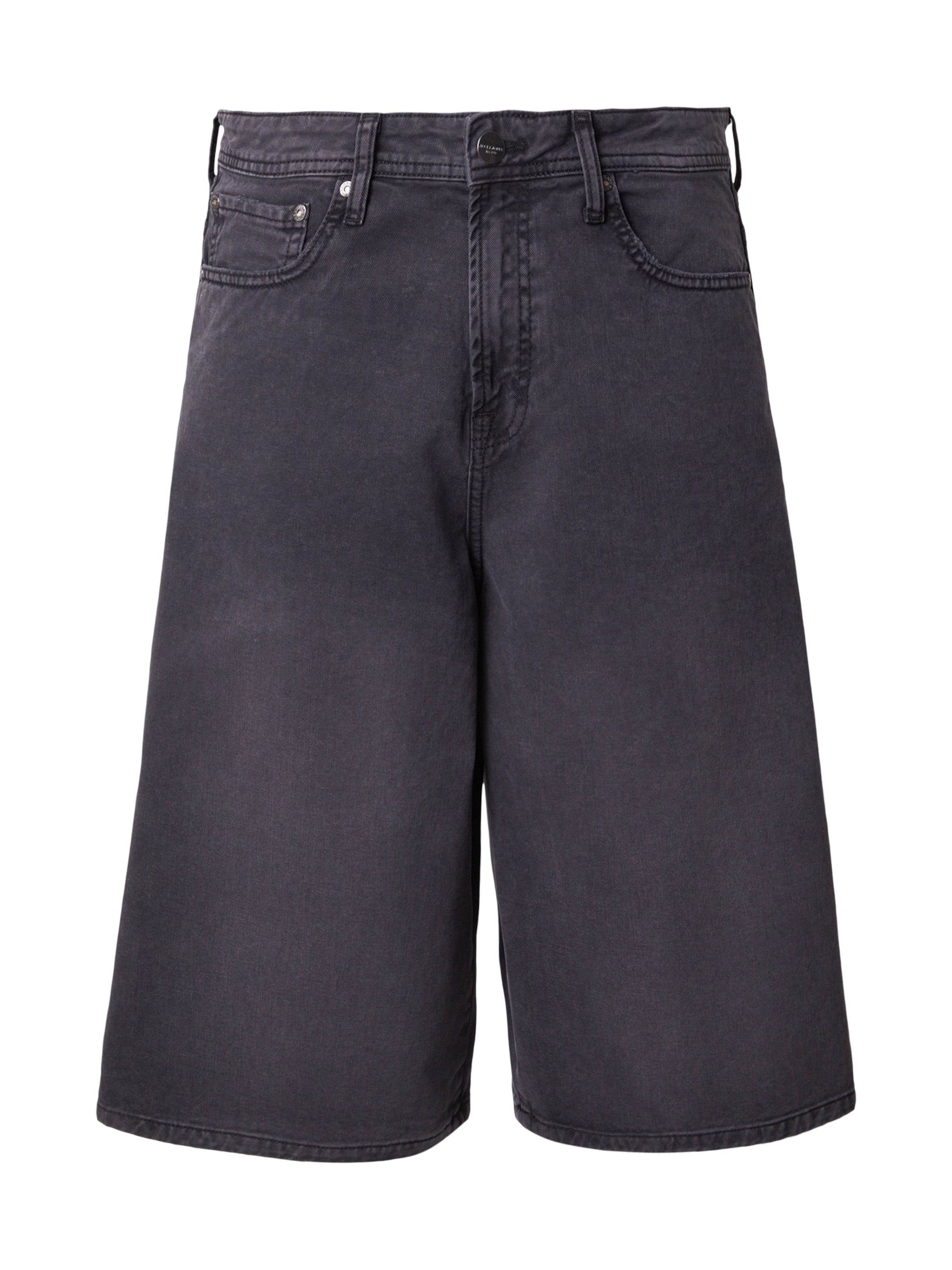 JACK & JONES Wide leg Jeans 'JPSTOWEN BRONX' in Black: front
