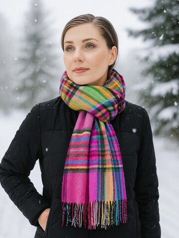 COLLEZIONE ALESSANDRO Scarf 'Multi' in Pink: front