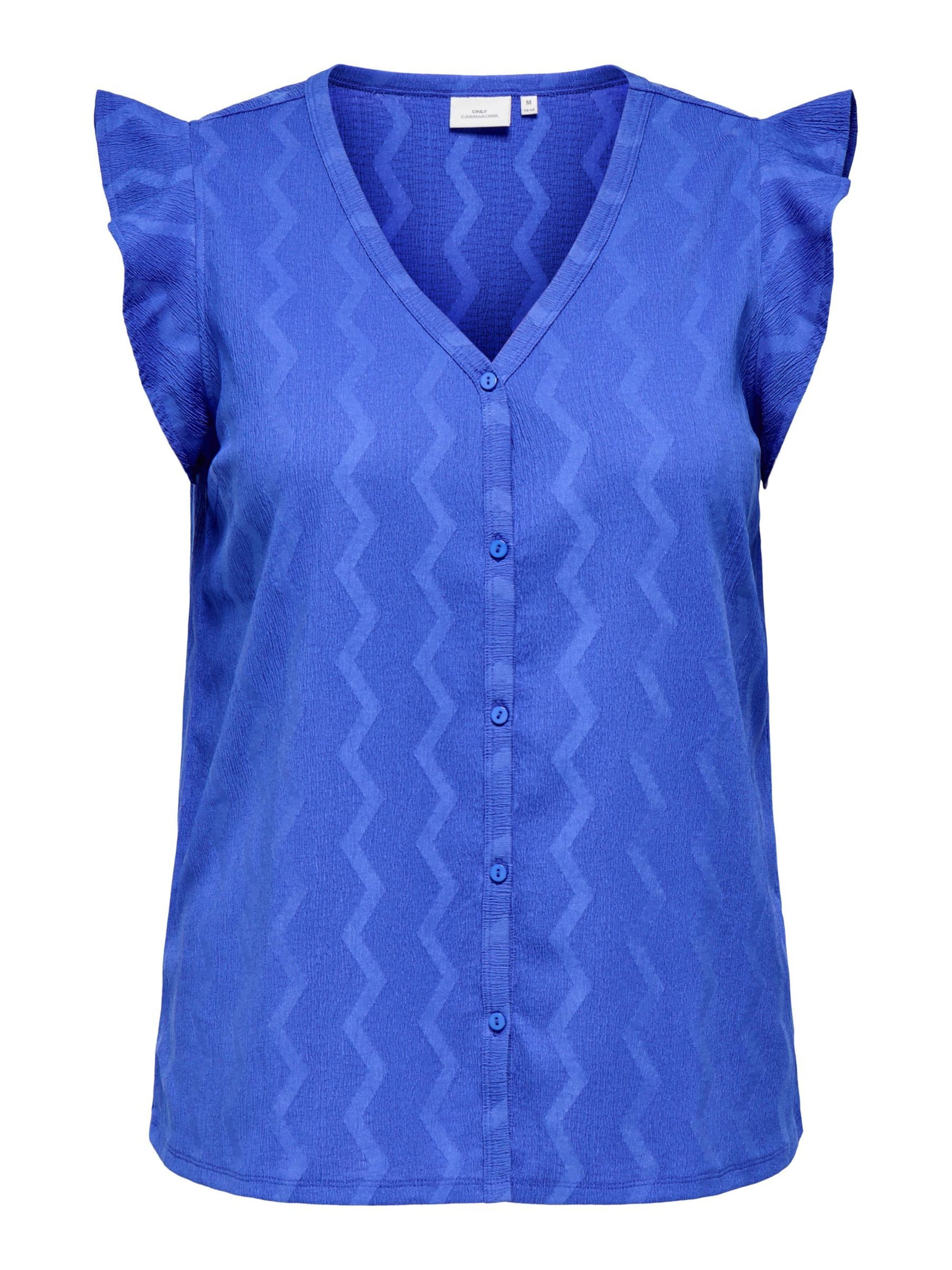 ONLY Carmakoma Bluse 'CARDia' in Blau: Vorderseite