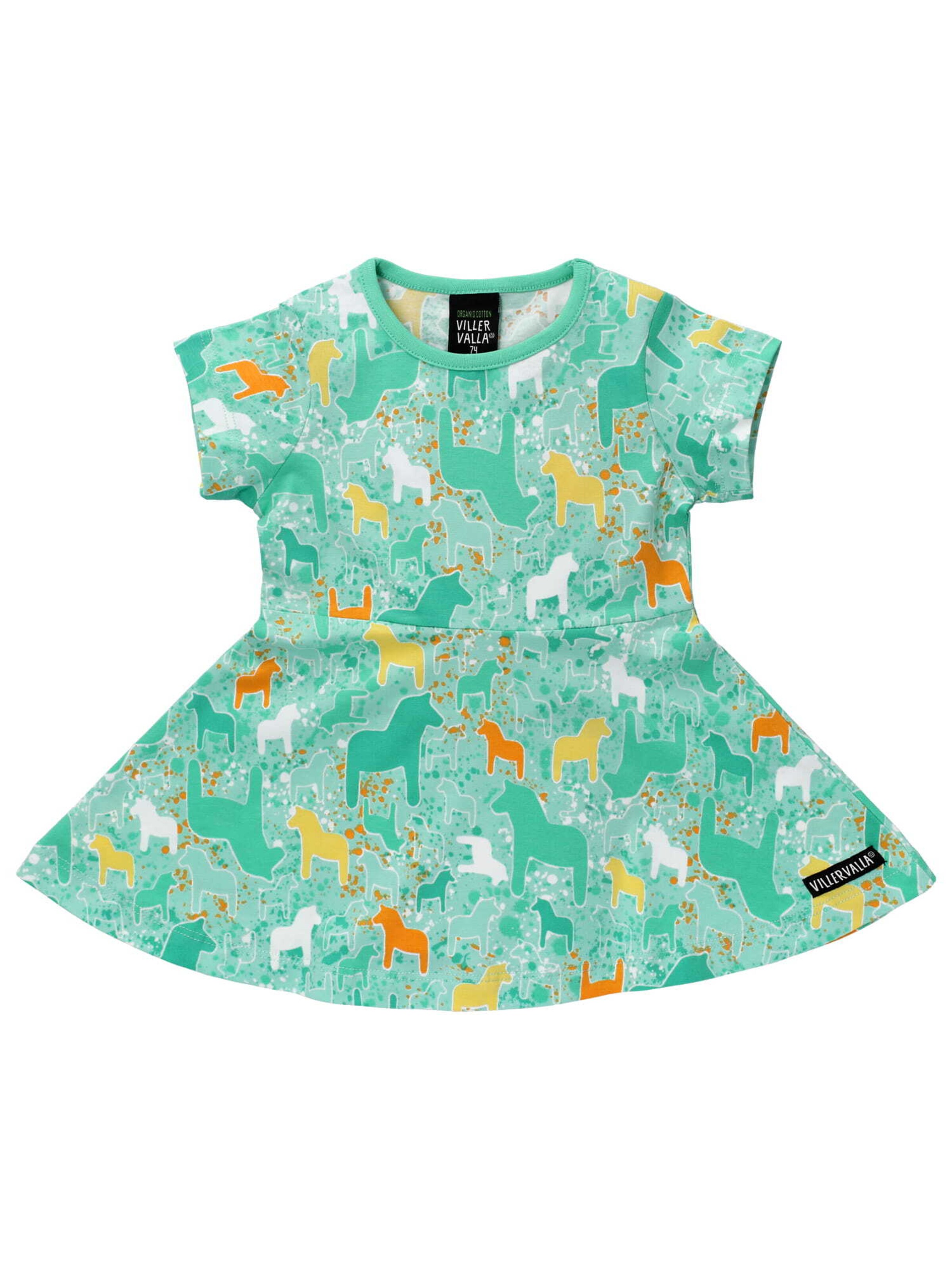 Villervalla Dress in Green: front