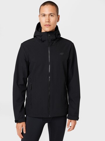 4F Athletic Jacket in Black: front