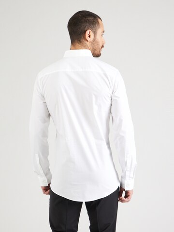 HUGO Super Slim Fit Hemd 'Erondo' in Weiß