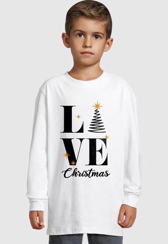 ABSOLUTE CULT Shirt 'Christmas - Love Christmas' in White: front