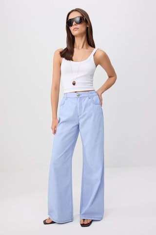 Wide Leg Jean Trendyol en bleu