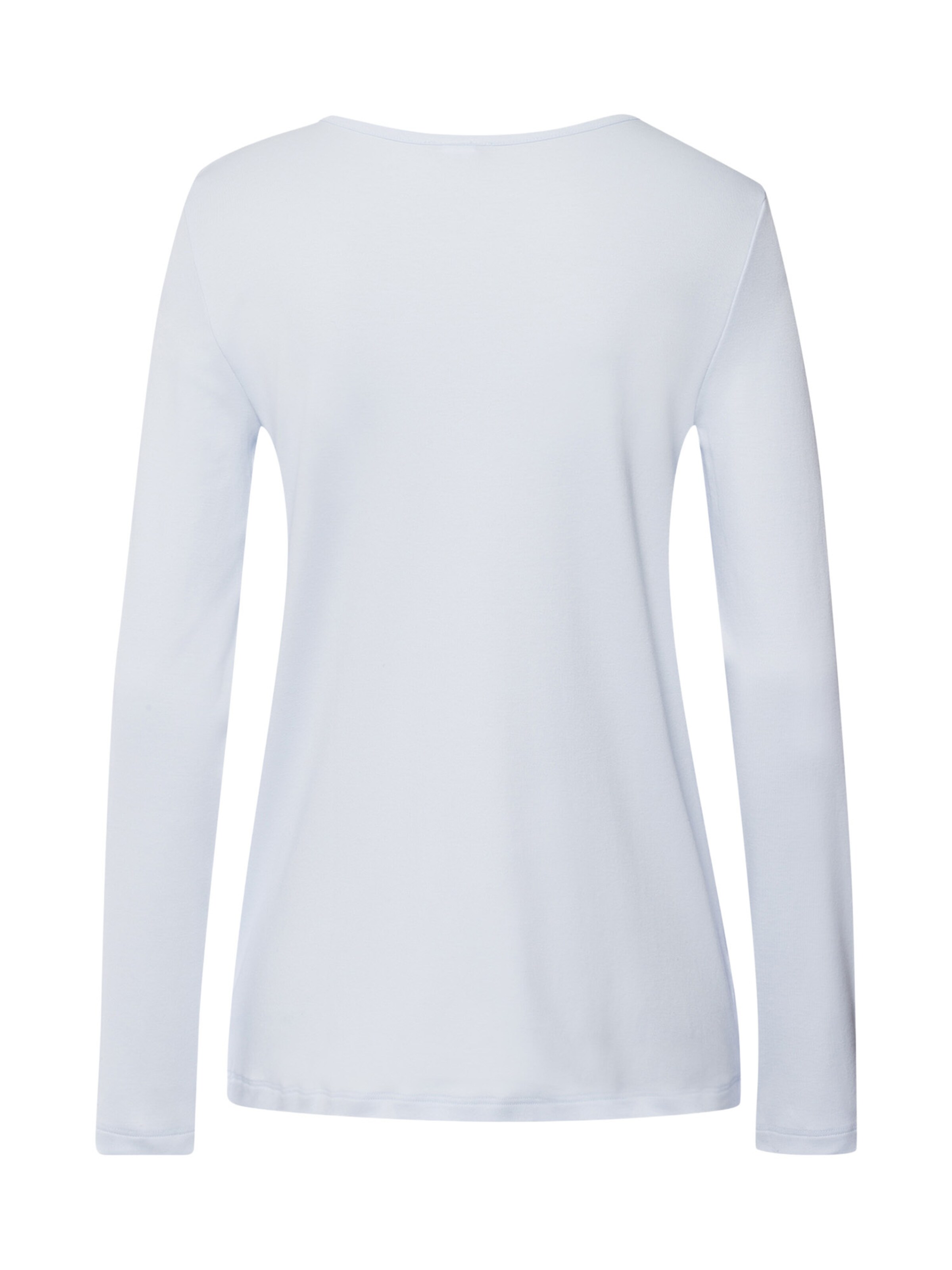 Hanro Pyjamaoberteil ' Loungy Nights ' in Blau