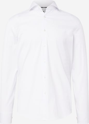 BOSS Black Slim fit Poslovna srajca 'P-Hank' | bela barva: sprednja stran
