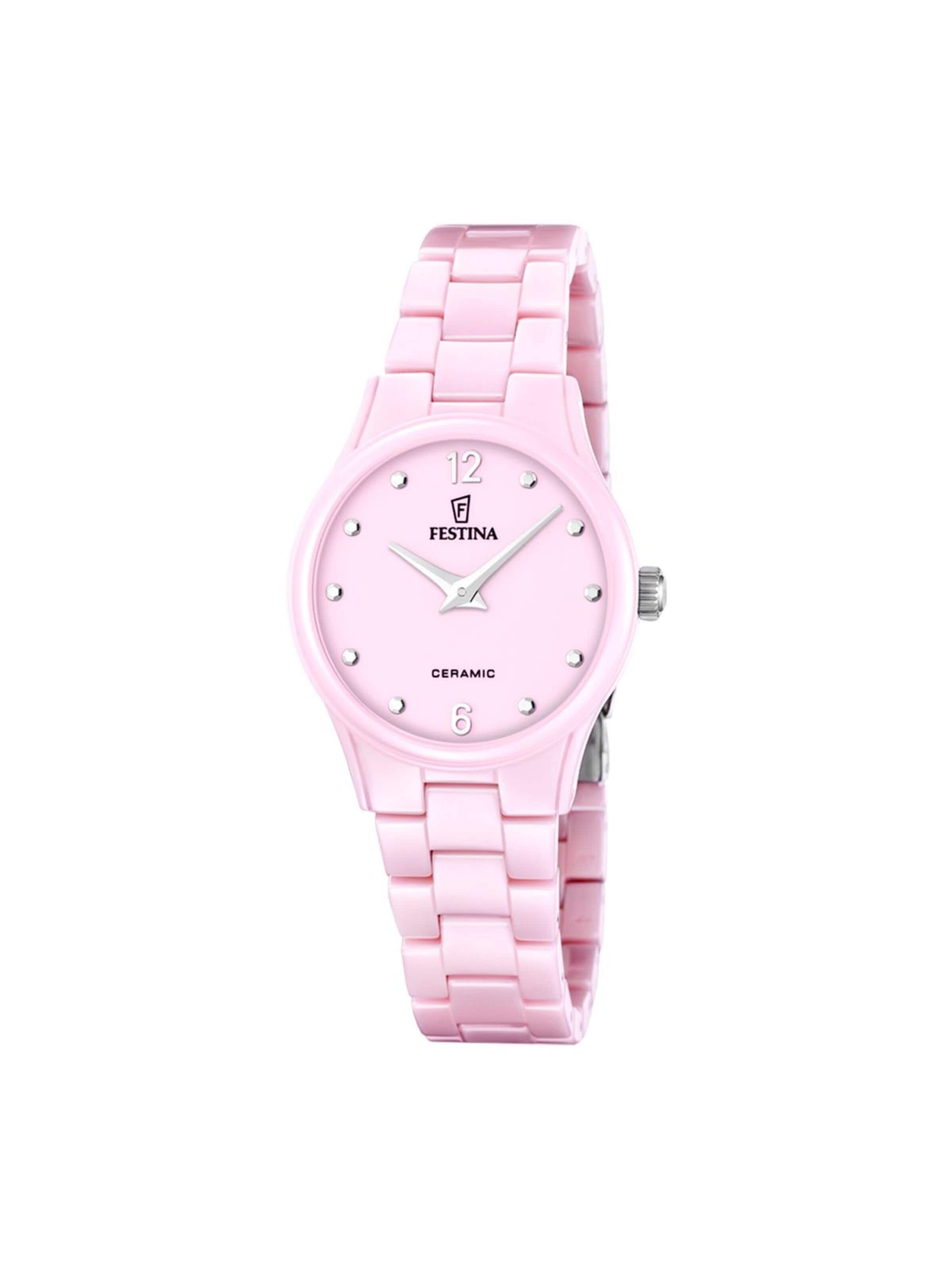 Montre à affichage analogique FESTINA en rose : devant