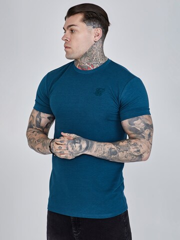 Maglietta di SikSilk in blu: frontale