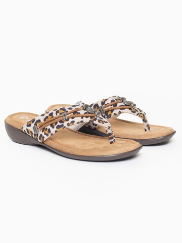 Minnetonka T-bar sandals 'Silverthorne360' in White