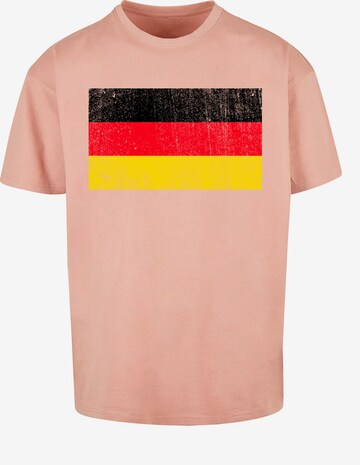 F4NT4STIC Shirt 'Germany Deutschland Flagge distressed' in Beige: predná strana