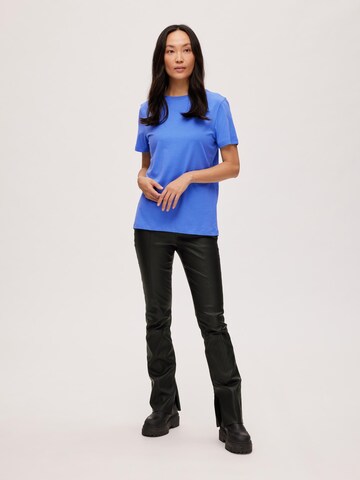 SELECTED FEMME T-Shirt 'SLFMY ESSENTIAL' in Blau