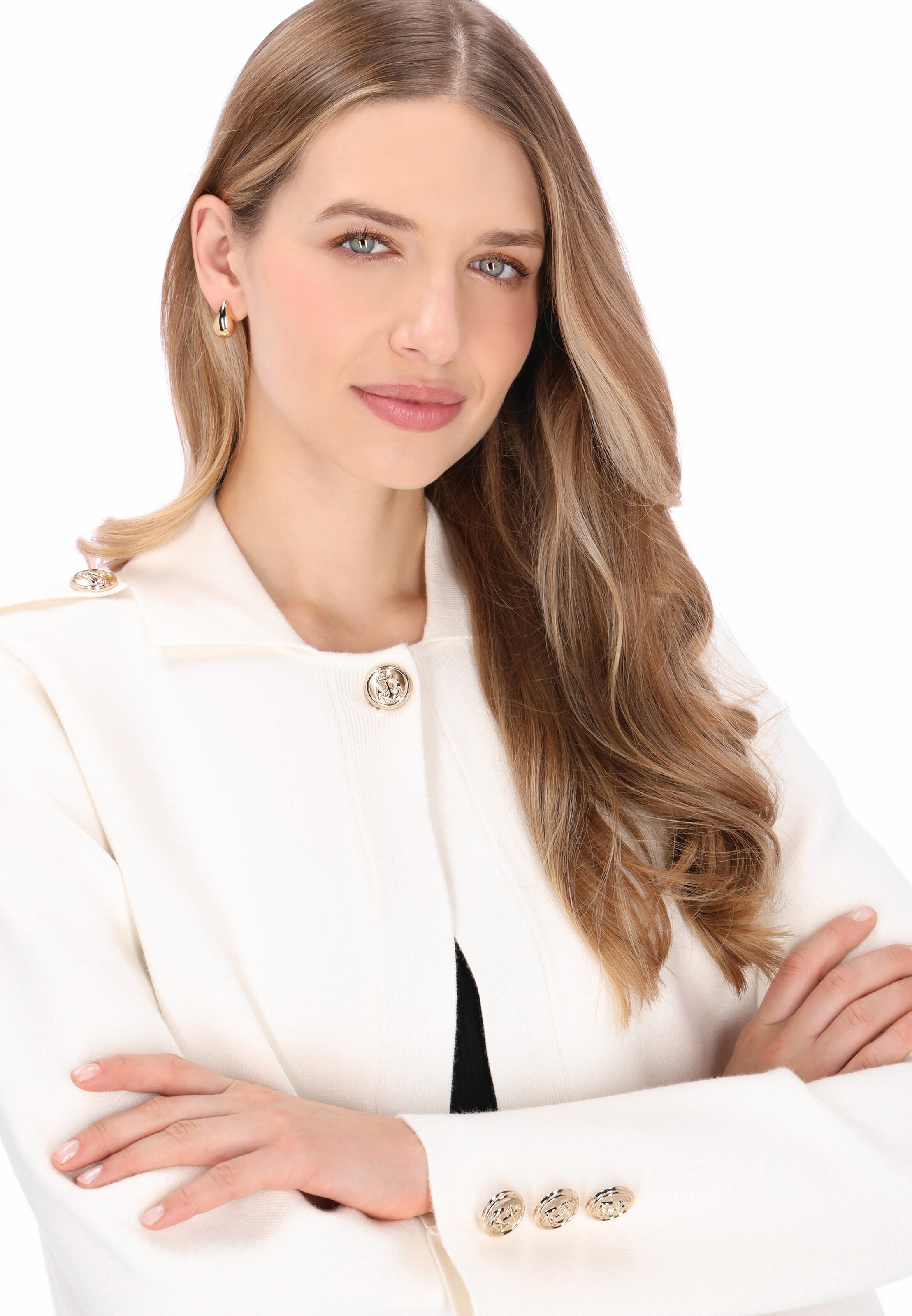 Cardigan 'Classic' DreiMaster Klassik en blanc