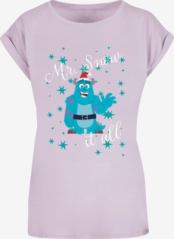 ABSOLUTE CULT Shirt 'Disney 100 - Sully Mr Snow It All' in Lila: voorkant