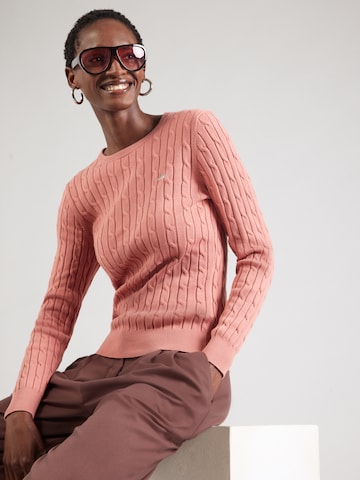 Pullover di GANT in rosa: frontale