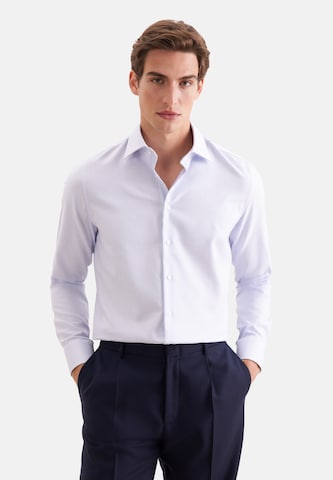 Coupe regular Chemise business SEIDENSTICKER en bleu : devant