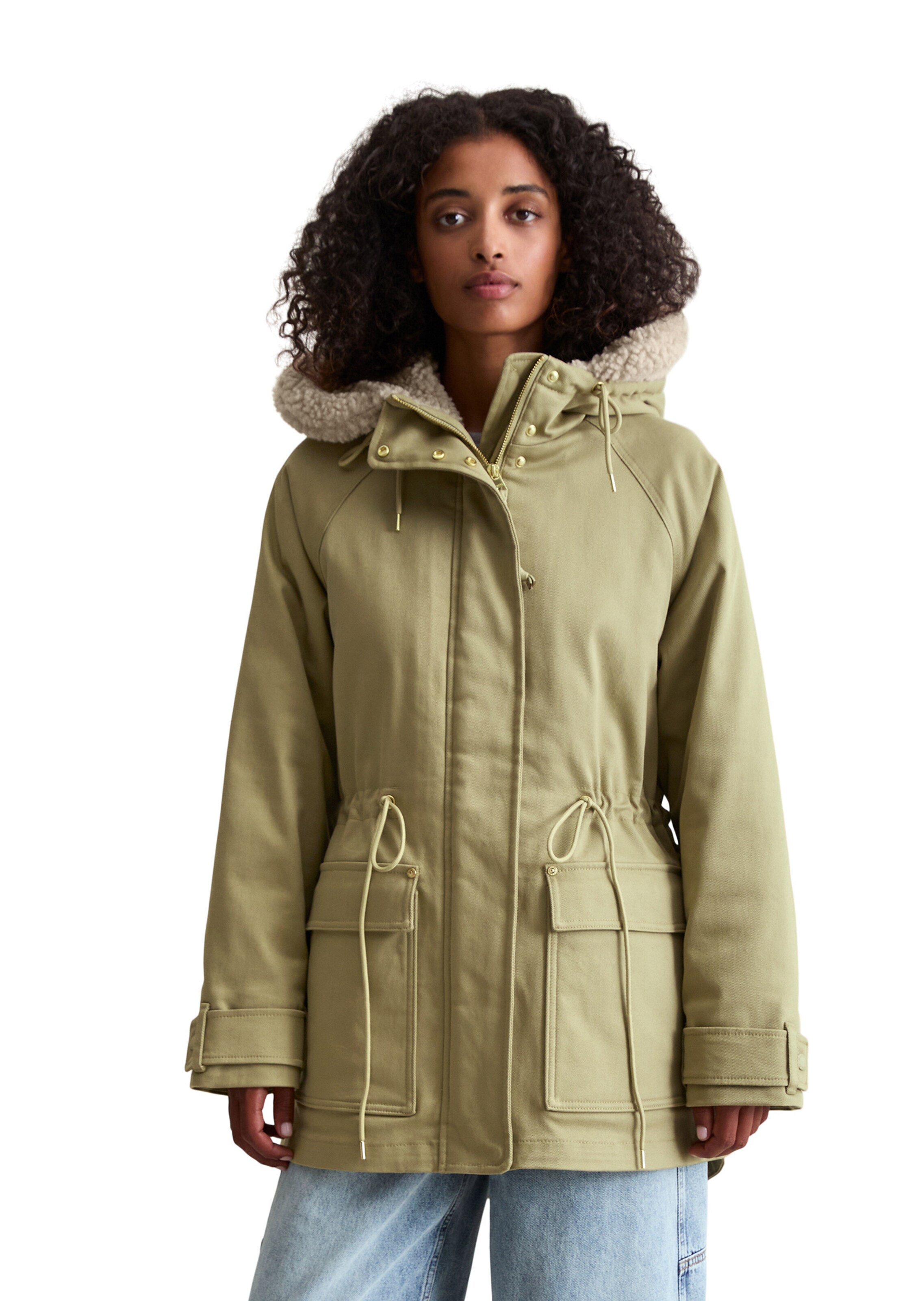 Marc O'Polo DENIM Jacke in Grün: Vorderseite